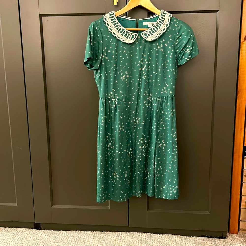 Boden short dress with Peter Pan collar